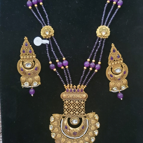Indian jewelry necklace set - Picture 2 of 15